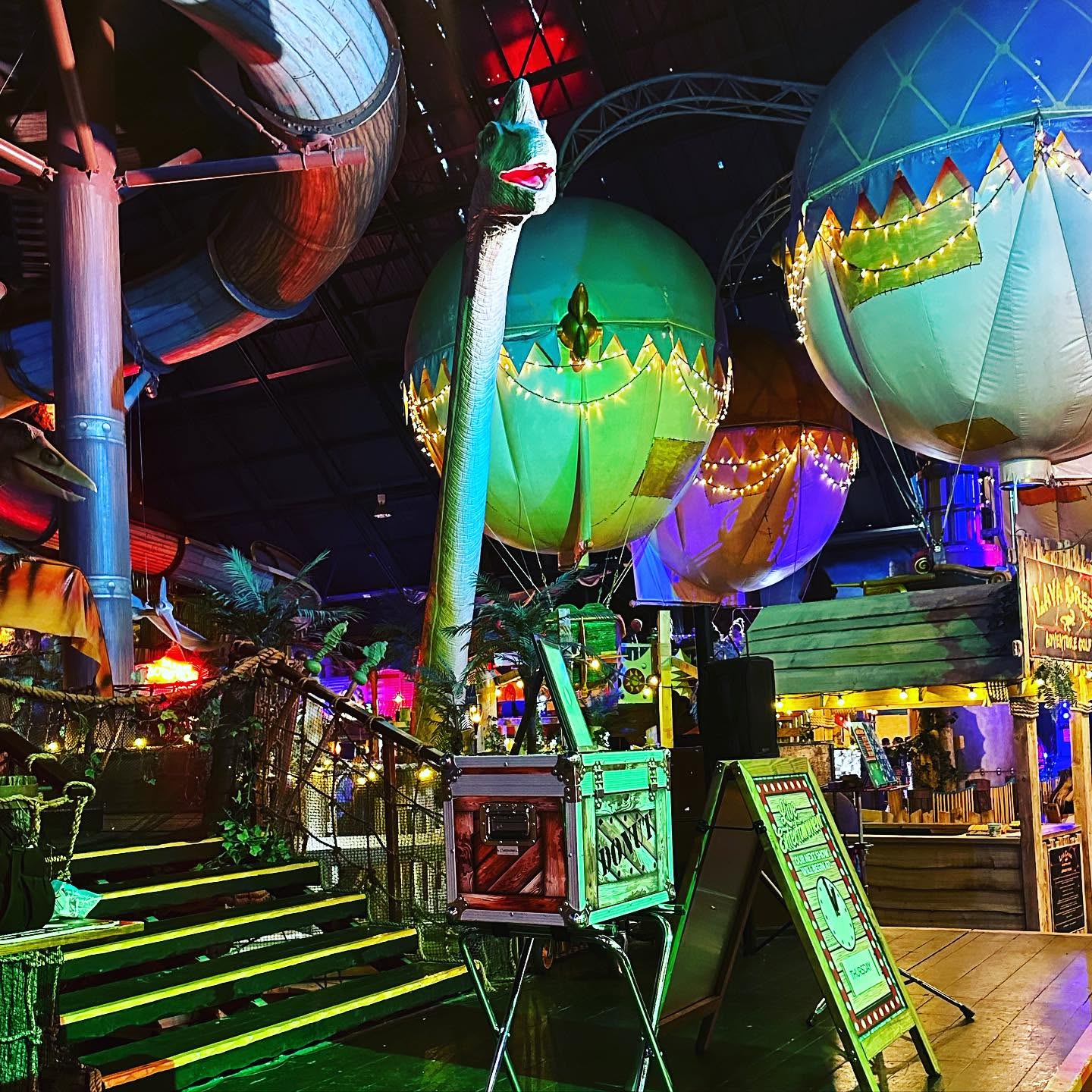 JJ's stage setup ready for a family attraction show